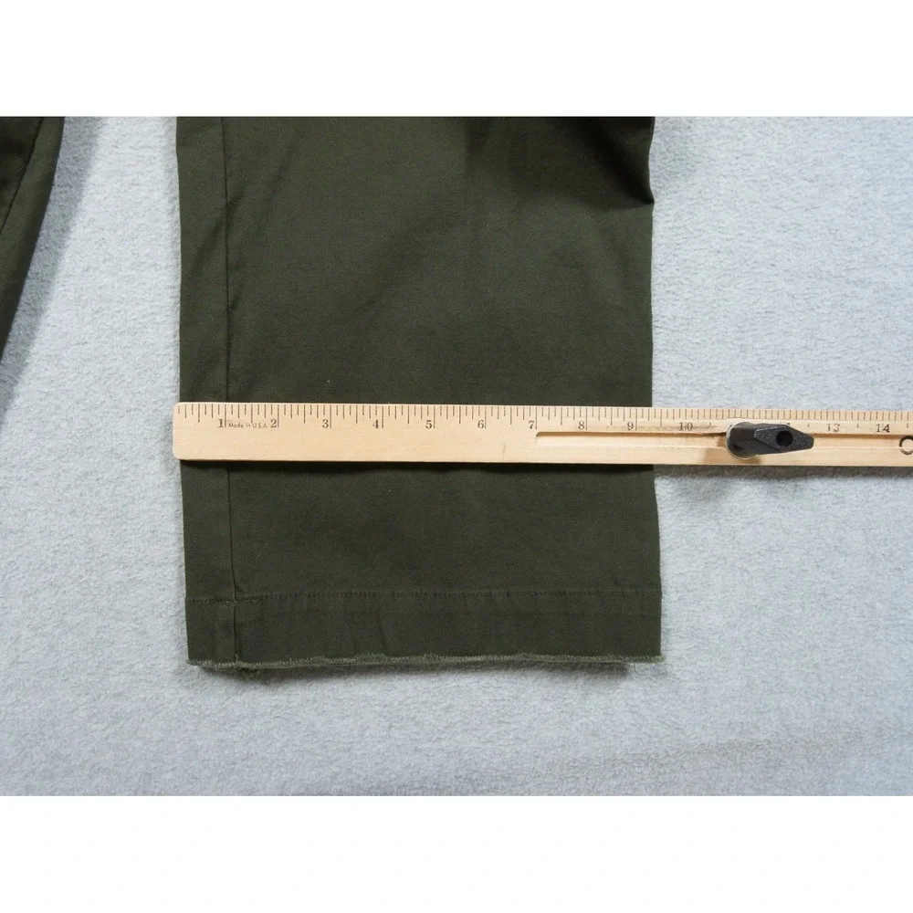 ATM Pants Womens 6 Green Enzyme Wash Cropped Boyfriend Pant Ladies Casual
